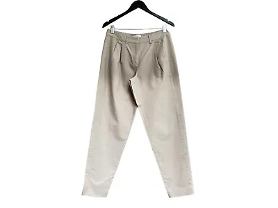 Vionnet Pleated Front Khaki Trousers Slacks Menswear Style Preppy Luxury Luxe 42 • $100