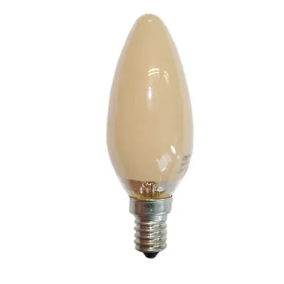 40W 230V E14 Candle Bulb Softone Terracotta Cappuccino Colour • £8.43