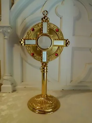 Lg Catholic Church Monstrance Ostensorium Nicely Detailed With A Case 24 H • $950