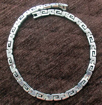 VINTAGE TAXCO MEXICO STERLING NECKLACE 15 To  16.5 INCHES 65 GRAMS • $128.50