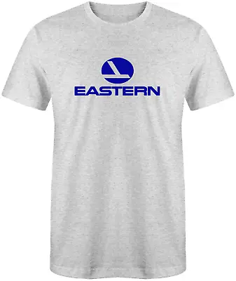 Eastern Air Vintage Airline Logo Light Grey 50/50 T-Shirt - Sizes S-XL • $14.99