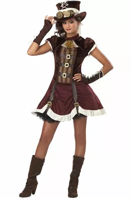 Brand New Steampunk Girl Tween Halloween Costume • $34.59