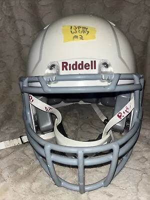 Riddell Revo Speed Youth Medium Football Helmet (White W/ Gray Face Mask) • $40