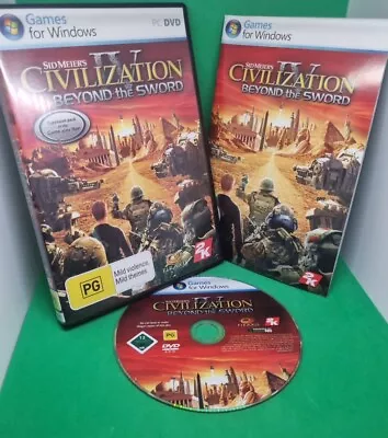 Civilization IV 4 Expansion Beyond The Sword - PC DVD ROM -Complete W Manual • $16.14