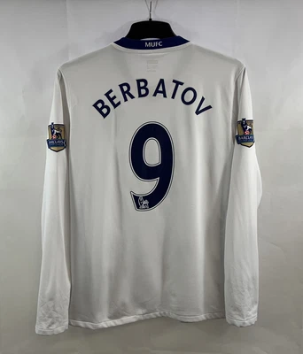 £119.99 • Buy Manchester United Berbatov 9 L/S Away Football Shirt 2008/10 (M) Nike D828