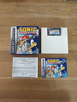 SONIC ADVANCE BOXED - GBA Complete VGC - Nintendo Gameboy Advance WORKING • £27.99