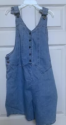 NEW Take Nine Maternity Overall Shorts SIZE M Denim NWT • $19.90