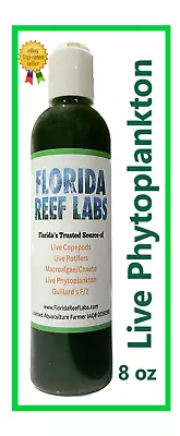 LIVE Phytoplankton (Nannochloropsis) - 8oz - Florida Reef Labs™ - FAST SHIPPING! • $13.89