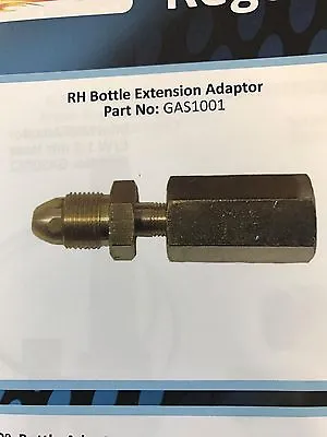 Left Hand Acetylene And Propane Extension Adaptor For Regulator • £24