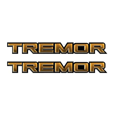 Ford F150 F250 Tremor Package Truck Bed Side Decal Black Metal Gold • $21.99