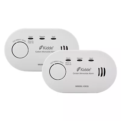 Kidde 5CO Twin Pack - 10 Year Life LED Carbon Monoxide Detector / CO Alarm • £33.96