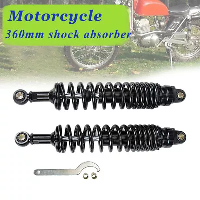 360mm 14  Rear Air Shock Absorbers Suspension Motorcycle Scooter ATV Quad Dirt • $113.25