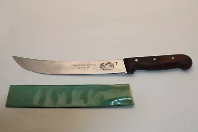 R. H. FORSCHNER Co Knife 10  Scimitar 403-10 Victorinox 3 Rivet Wood Handle • $29.99