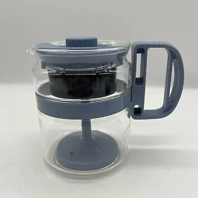 Gemco The Micro-Perk Coffee Brewer Glass Microwave Percolator Blue Vintage • $19