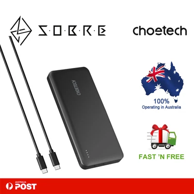 $79.95 • Buy CHOETECH 45W USB-C PD 20000mAh USB Type-C Ports Power Bank Portable Charger