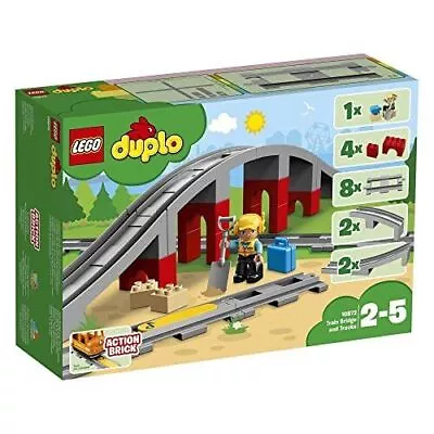 Lego Duplo Expands Play! Iron Road Bridge And Rail Set 10872... Ships From Japan • $159.89