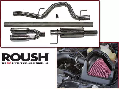 2011-2014 F150 Truck 5.0L ROUSH 421248 421238 Cat Back Exhaust & Cold Air Intake • $1189.98