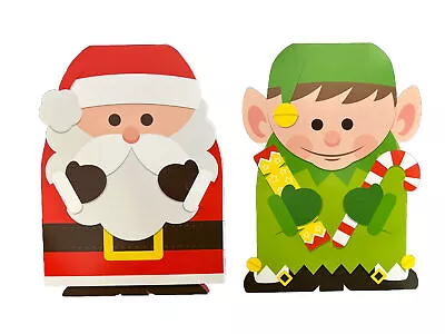 2 X Premium  Christmas Cards~  Santa & Elf  - For Arts Sake • $4.24