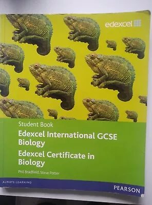 Pearson Edexcel IGCSE Biology Phil Bradfield Steve Potter Student Book With CD • £3.50