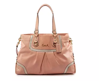 Coach Ashley Spectator Exotic Leather Carryall Bag Shoulder Bag Handbags F24887 • $115