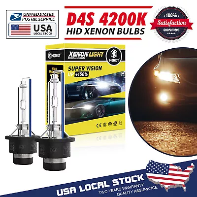 OEM Quality D4S 4200K 90981-20024 HID XENON BULBS SET OF 2 For LEXUS TOYOTA • $15.99