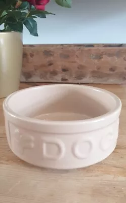 Mason Cash Cane Collection Beige Lettered Stoneware Dog Bowl 15 Cm • £7.99