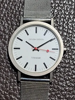 Danish Design Rhine Titanium Quartz Watch Model #IQ14Q199 • $75