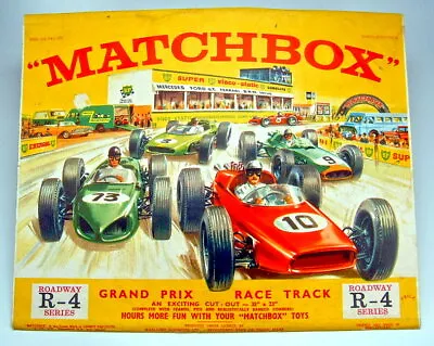 Matchbox R-4  Grand Prix Racetrack  Roadway Layout 1964 Rare New Zealand Issue • $599