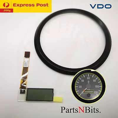 VDO KENWORTH SPEEDO TACHO LCD DISPLAY + 100mm  BLACK BEZEL FIX YOUR OWN-KEEP Kms • $119.21