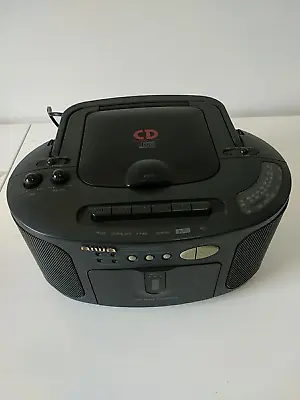 £19.95 • Buy Aiwa CSD-EX03 Portable Stereo Boombox Cassette Tape CD Player Radio Hifi