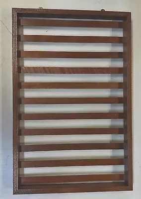 Wooden Slat Matchbook Cover Wall Mounted Display Rack In Gently Used Condition • $36.26