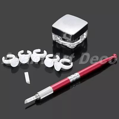 £10.19 • Buy Microblading Pen Tattoo Needles Pigment Ink Cap Kit For Permanent Eyebrow Makeup
