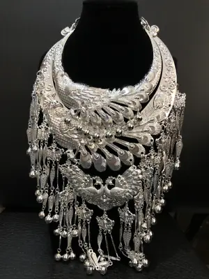 Miao Peacock Necklace Show Necklace Of Ethnic Minorities  Tradition Necklace • $78.62