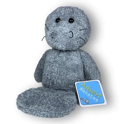 11.5” Grey Plush Toy Manatee. Albert The Manatee Stuffed Animal • $20