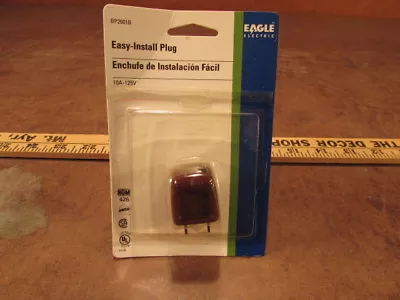 NOS Vintage Electrical Eagle Brand 10 A 125 Volt Easy Install Plug End • $9.59