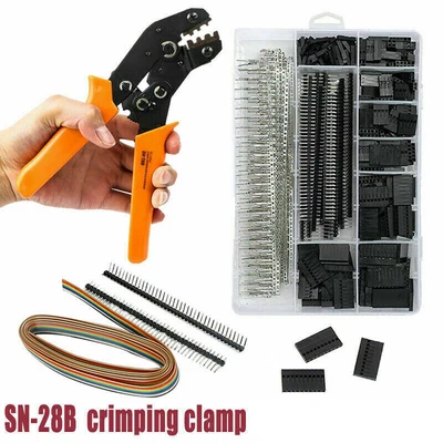 $39.99 • Buy SN-28B Dupont Crimping Plier Tool With 1550Pcs Terminal Connector Kit AWG 28-18