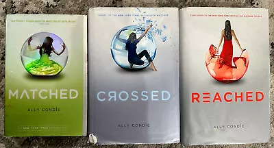 Matched Series Complete 3 Book Lot By Ally Condie ~ Matched  Reached & Crossed • $13.50