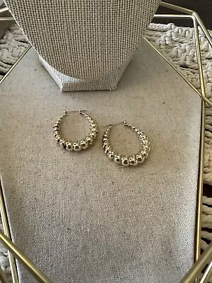 14k Gold Hoop Earrings - Vintage - 6 Grams • $250