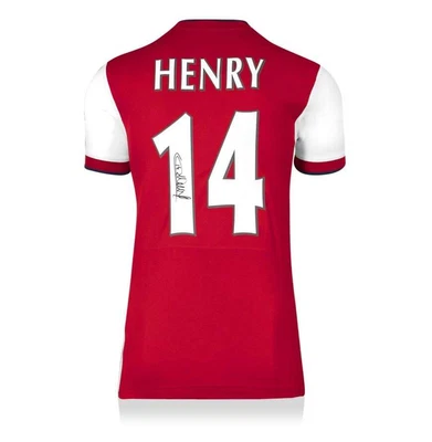 £505.99 • Buy Thierry Henry Back Signed Modern Arsenal Home Shirt Autograph Jersey