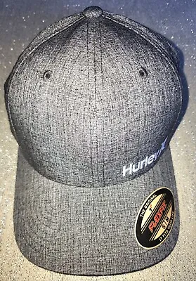 NWT - HURLEY Flexfit Corp Textures Hat Baseball Cap Hat S/M  Grey • $12.99