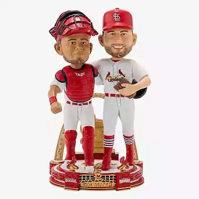 $239.95 • Buy Yadier Molina Adam Wainwright 325 CAREER BATTERY START RECORD Bobblehead