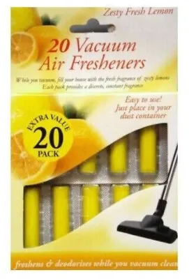 Henry Hoover Air Freshener Pop In Bag Lemon Air Room Pellets For Numatic X 20 • £4.49