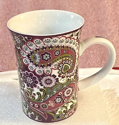 Vera Bradley Very Berry Paisley Coffee Tea Cup Mug Barnes & Noble • $12.98