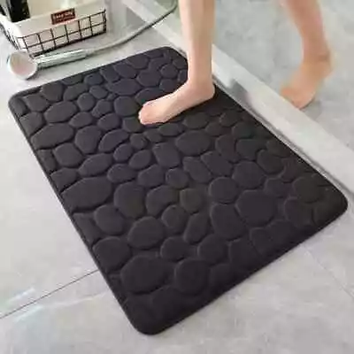 Luxurious Absorbent Soft Memory Foam Bathroom Rug Shower Mat Non-Slip Bath Mat • $6