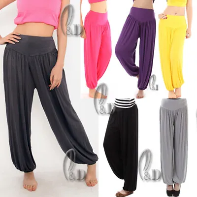$19.99 • Buy AU SELLER Casual Cotton Yoga Harem Loose Pants Dance Sports Trousers P127