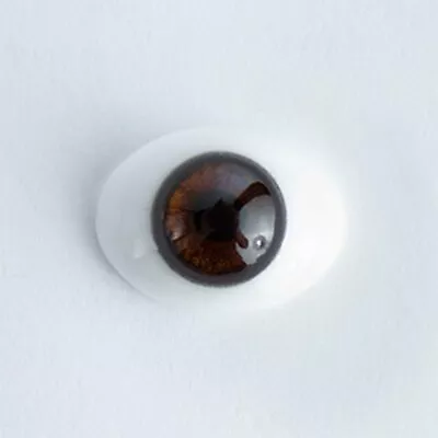 £13.99 • Buy REBORN DOLL  GLASS OVAL EYES BROWN 18mm (1381)