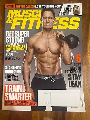 MUSCLE & FITNESS Bodybuilding Magazine DON SALADINO 3-18 • $7.99