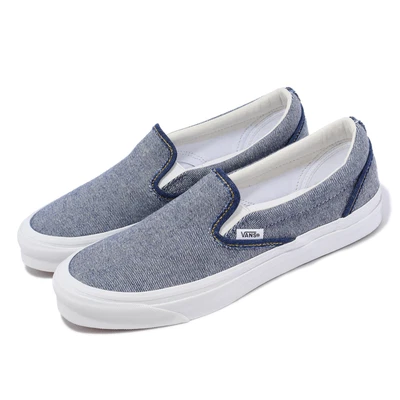 $91.04 • Buy Vans Vault OG Classic Slip Indigo Blue White Men Unisex Casual Shoes VN0A32QNIND