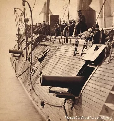 Cannons On The Ironclad  Galena  - 1862 - Civil War Photo Print • $10