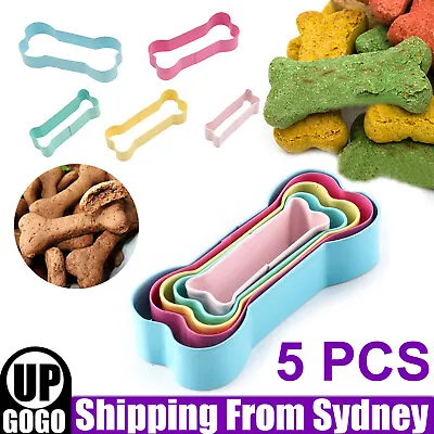 5X Stainless Steel Dog Bone Cookie Cutter Biscuit Fondant Pastry Baking Tools AU • $6.99